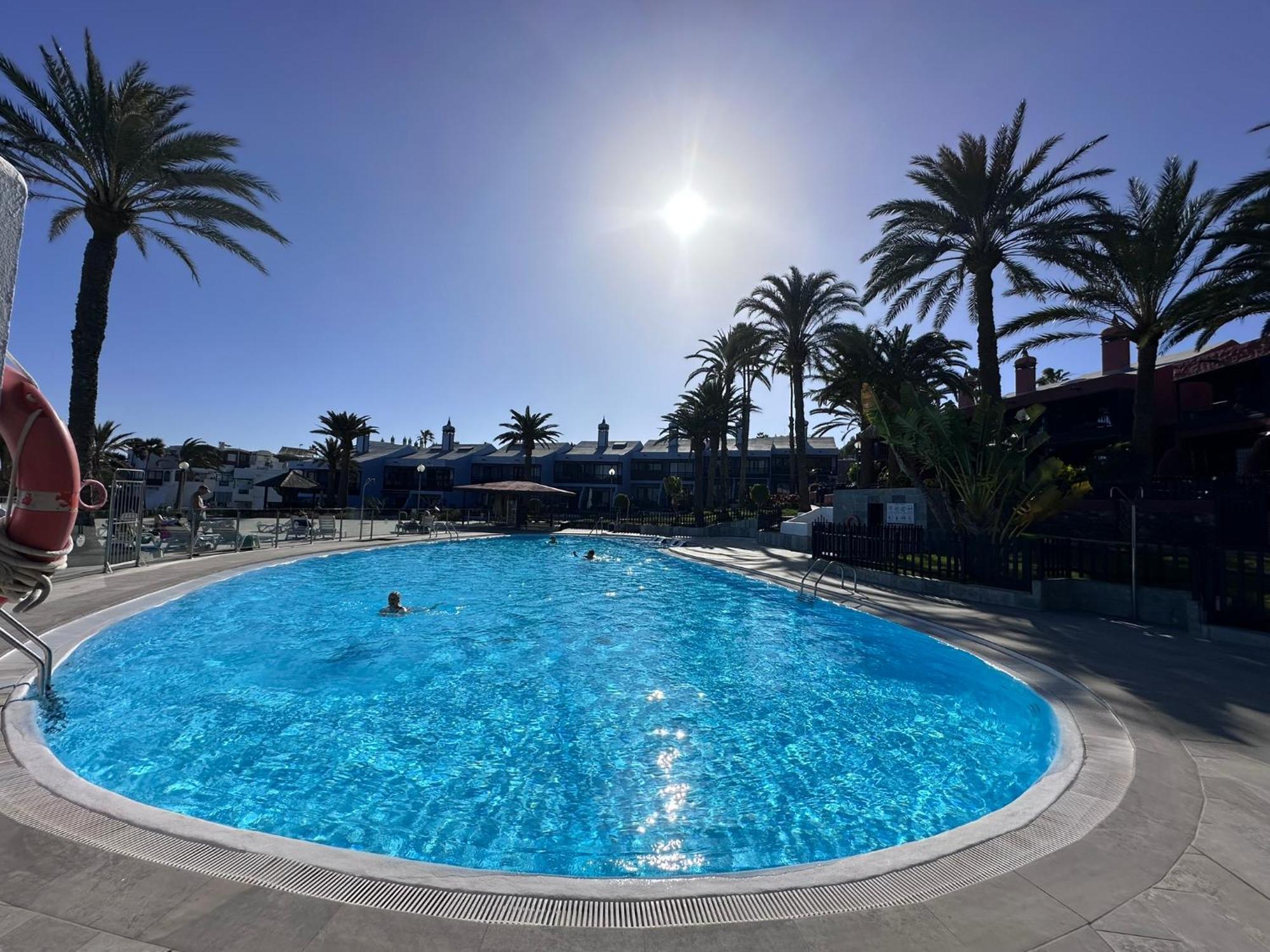 First Beachline Deluxe With Garden And Terrasse In Sun Club San Bartolome Bagian luar foto